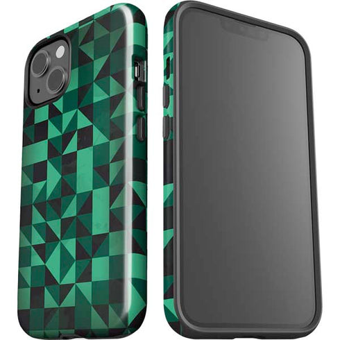 Black & Green iPhone 14 Impact Case