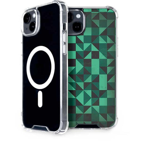 Black & Green iPhone 14 Plus MagSafe Case