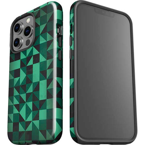 Black & Green iPhone 15 Pro Impact Case