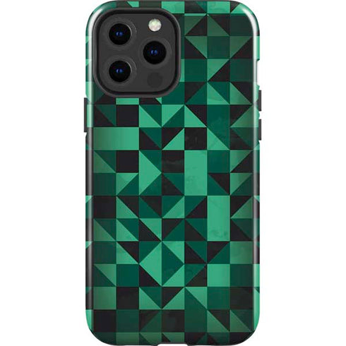 Black & Green iPhone 15 Pro Max Impact Case