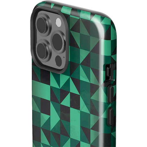 Black & Green iPhone 15 Pro Max Impact Case