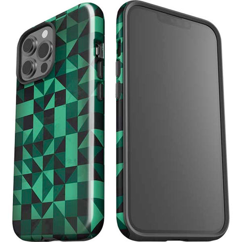 Black & Green iPhone 14 Pro Max Impact Case