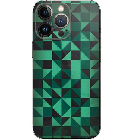 Black & Green iPhone 15 Pro Skin