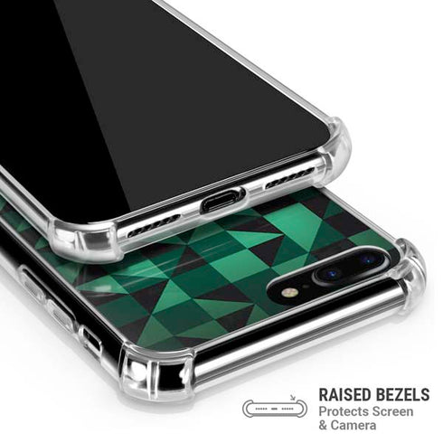Black & Green iPhone 7/8 Plus Clear Case