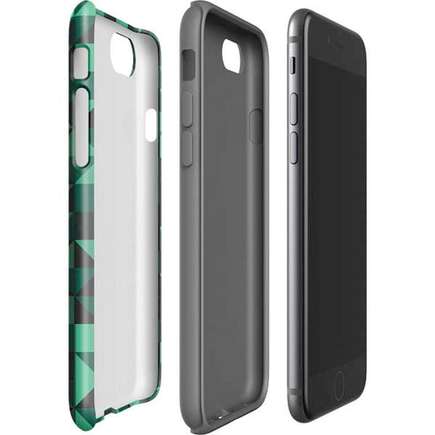 Black & Green iPhone SE (2nd & 3rd Gen) Pro Case