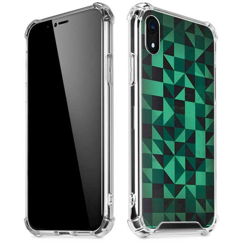 Black & Green iPhone XR Clear Case