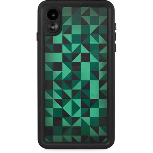 Black & Green iPhone XR Waterproof Case