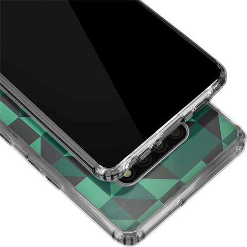 Black & Green LG Stylo 6 Clear Case