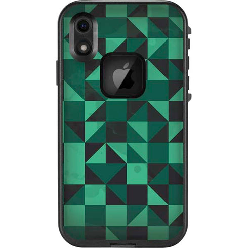 Black & Green LifeProof Fre iPhone Skin