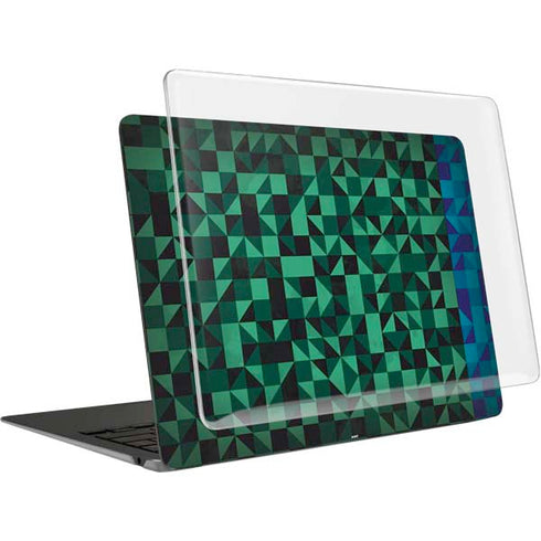 Black & Green MacBook Air 13in (2020) Case plus Skin