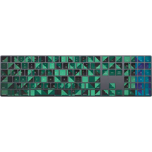 Black & Green Magic Keyboard with Numeric Keypad Skin