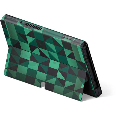 Black & Green Nintendo Switch OLED (2021) Skin