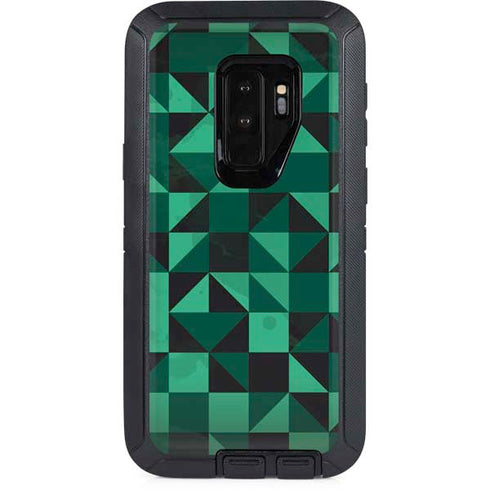 Black & Green Otterbox Defender Galaxy Skin