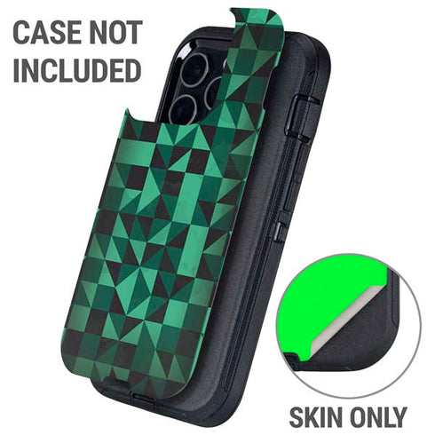 Black & Green Otterbox Defender iPhone Skin