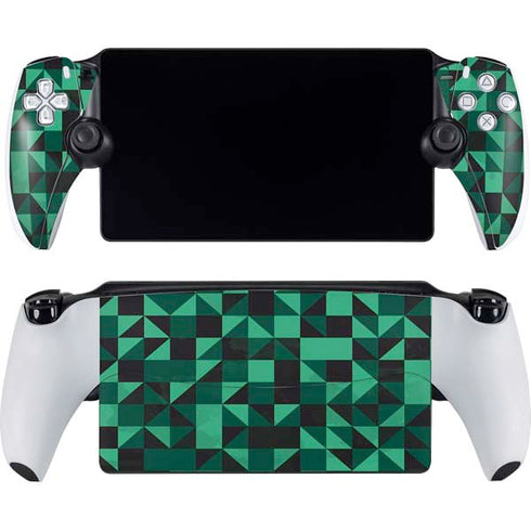 Black & Green PlayStation Portal Remote Player Skin