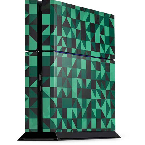 Black & Green PS4 Console Skin