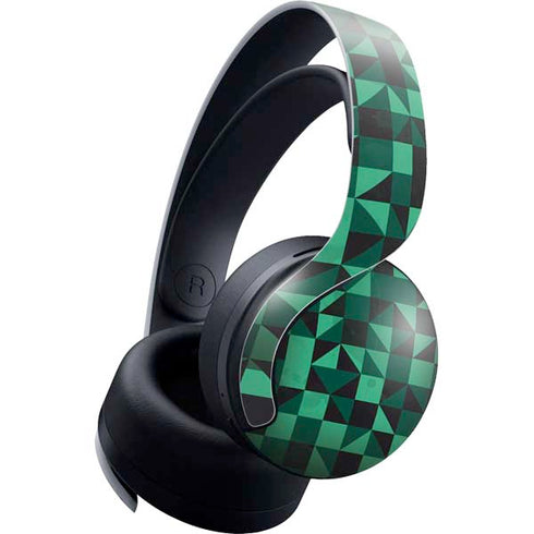 Black & Green PULSE 3D Wireless Headset for PS5 Skin