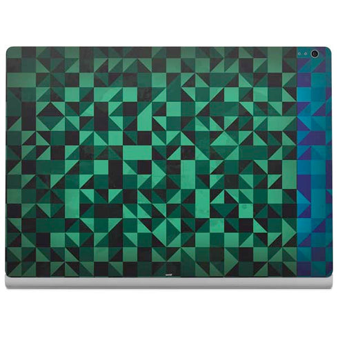 Black & Green Surface Book 2 15in Skin