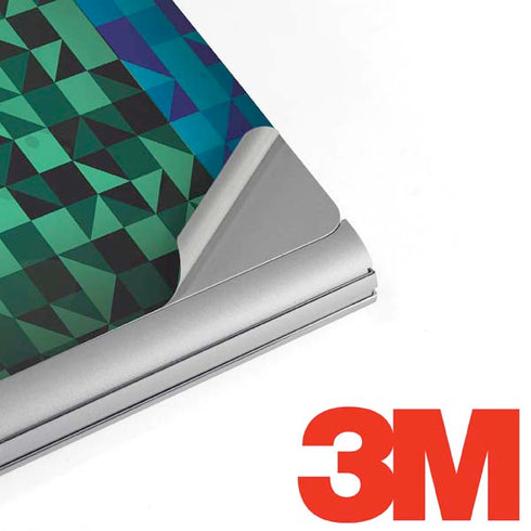Black & Green Surface Book 2 15in Skin