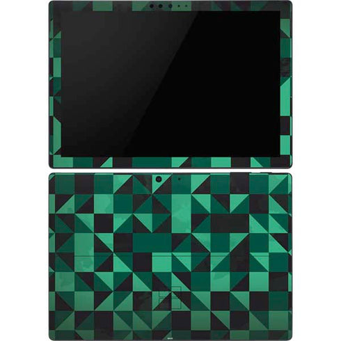 Black & Green Surface Pro 6 Skin