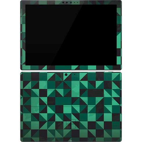 Black & Green Surface Pro 7 Skin