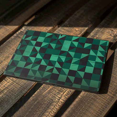 Black & Green Surface Pro 7 Skin