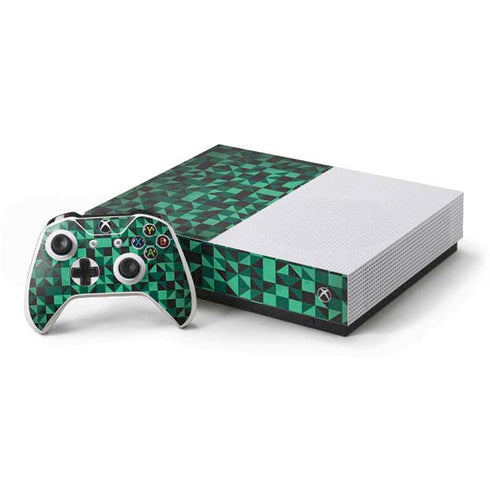 Black & Green Xbox One S All-Digital Edition Bundle Skin