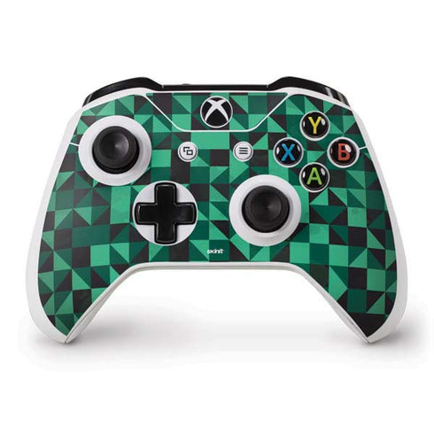 Black & Green Xbox One S Controller Skin