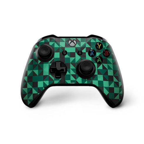 Black & Green Xbox One X Controller Skin