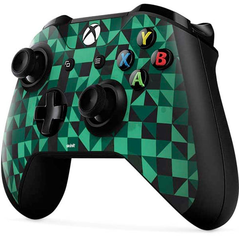 Black & Green Xbox One X Controller Skin