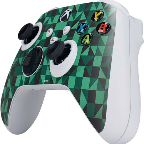 Black & Green Xbox Series S Controller Skin