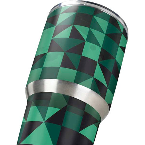 Black & Green Yeti 30oz Rambler Tumbler Skin