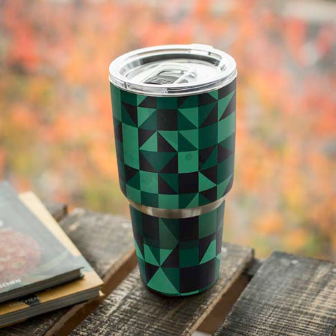 Black & Green Yeti 30oz Rambler Tumbler Skin