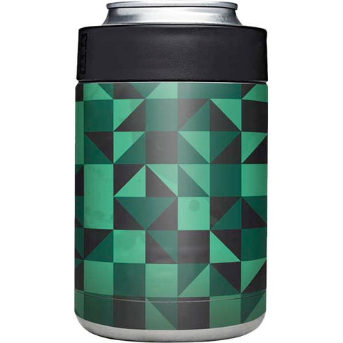 Black & Green Yeti Colster Can Insulator Skin