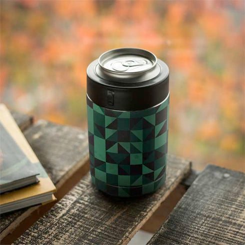 Black & Green Yeti Colster Can Insulator Skin