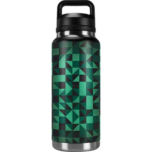 Black & Green YETI Rambler 36oz Bottle Skin