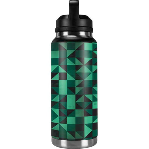 Black & Green YETI Rambler 36oz Bottle Skin
