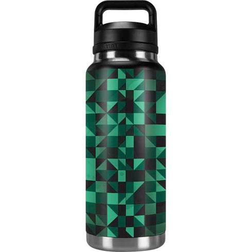 Black & Green YETI Rambler 36oz Bottle Skin