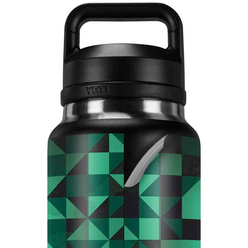 Black & Green YETI Rambler 36oz Bottle Skin