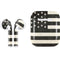 Black & White USA Flag Apple AirPods Skin
