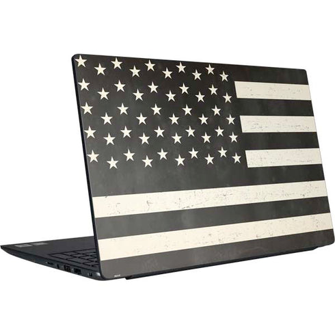 Black & White USA Flag Dell Vostro Skin