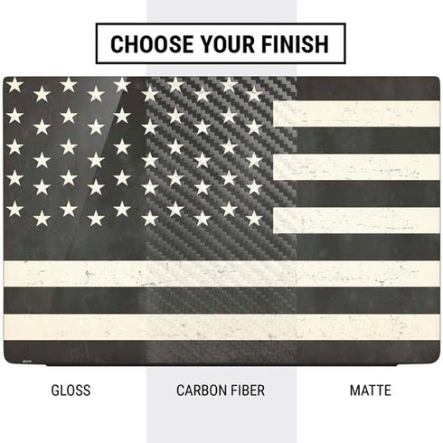 Black & White USA Flag Dell Vostro Skin