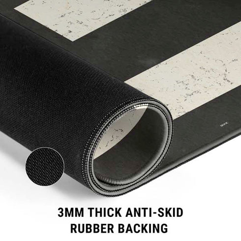 Black & White USA Flag Gaming Mouse Pad