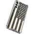 Black & White USA Flag Galaxy A13 5G Clear Case