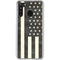 Black & White USA Flag Galaxy A21 Clear Case