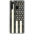 Black & White USA Flag Galaxy A21 Clear Case