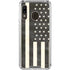Black & White USA Flag Galaxy A30 Clear Case
