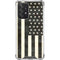 Black & White USA Flag Galaxy A52 5G Clear Case