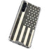 Black & White USA Flag Galaxy A54 5G Clear Case