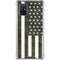 Black & White USA Flag Galaxy A71 5G Clear Case
